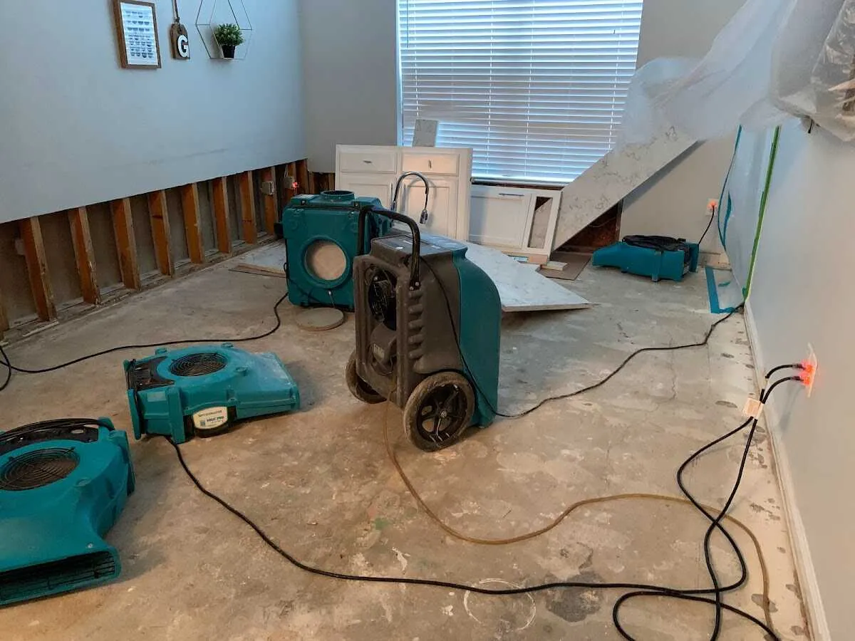 Dehumidifier in flood-cut room for Water Extraction & Removal in Palm Valley